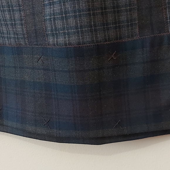 Peruvian Connection Wool Blend Mixed Plaid Skirt - Picture 6 of 10